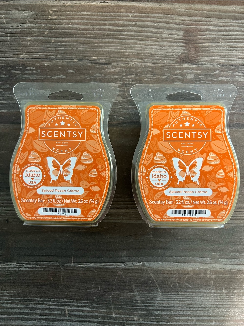 Spiced Pecan Crème - 2 Scentsy Bars ( includes 1 full & 1 partial bar )